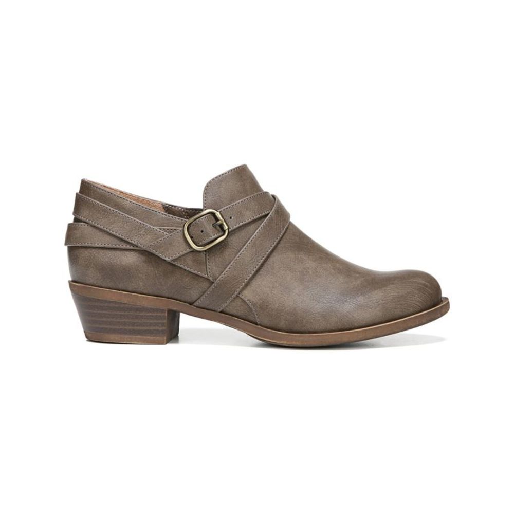 LIFE STRIDE VELOCITY Womens Beige Adley Almond Toe Block Heel Shootie 9.5 W
